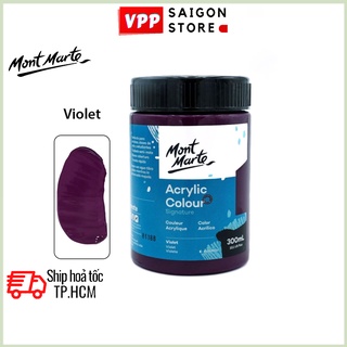 Màu Acrylic Mont Marte 300ml - Violet - Acrylic Colour Paint Signature 300ml (10.1oz) - MSCH3061