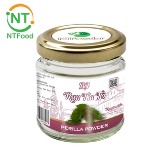 [Mã BMBAU50 giảm 7% đơn 99K] Bột Lá Tía Tô sấy lạnh nguyên chất NTPOWDER 60gr hũ thủy tinh - Nhất Tín Food