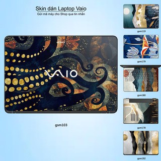 Skin dán Laptop Sony Vaio in hình sơn mài (inbox mã máy cho Shop)