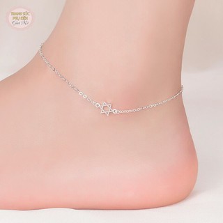 Lắc chân nữ S925 sao 6 cánhi LC15