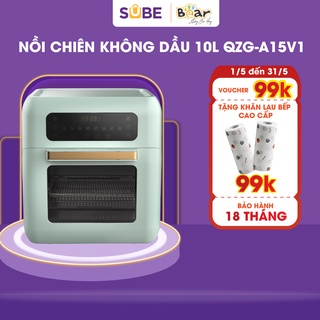 Nồi chiên không dầu Bear 10L Màu XANH PASTEL Chiên không khí, nướng đối lưu Bảo hành 18 THÁNG  QZG A15V1