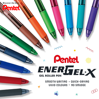 [Quà Tặng Bí Ẩn] Bút Bi Nước Nhật Bản Mực Gel | Pentel Energel BL107 | Trơn Mượt Siêu Nhanh Khô ngòi 0.7mm (nhiều màu)