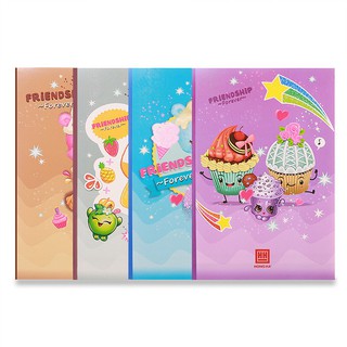Combo vở 4 ô ly vuông 200 trang South Star Cupcake 0748 (5 quyển)