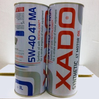 Combo 1lit1/1lit2/1lit3/1lit4 Nhớt XADO Atomic Oil 5W-40 4T MA Super Synthetic