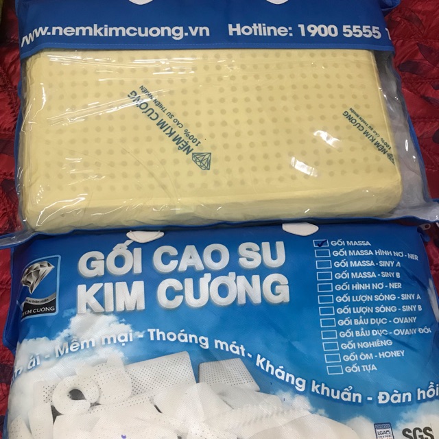 Gối cao su kim cương