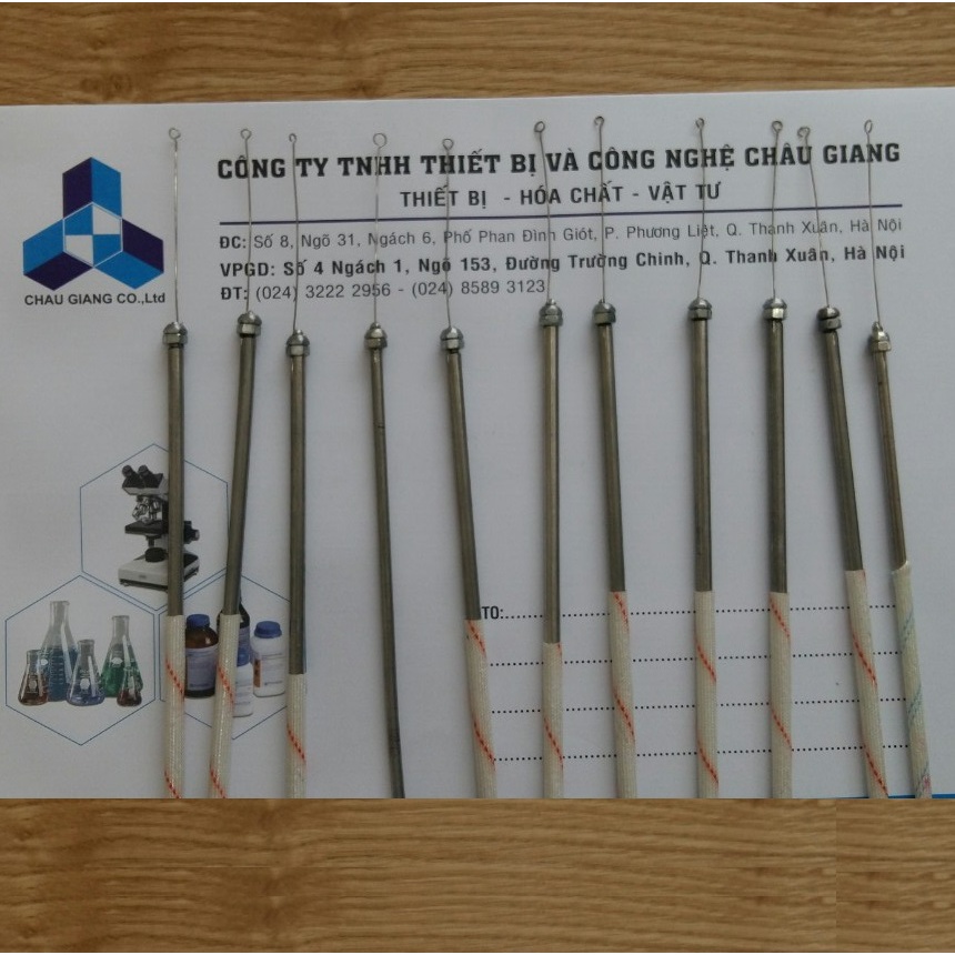 Que cấy vi sinh inox
