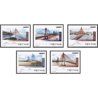 Tem sưu tập MS 1110 Tem Việt Nam Cầu dây văng 2019 ( 5 tem )