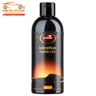 CHAI BẢO DƯỠNG GHẾ DA XE, CHẤT LIỆU DA - DA TỔNG HỢP CAO CẤP AUTOSOL LEATHER CARE 250ML chamsocxestore