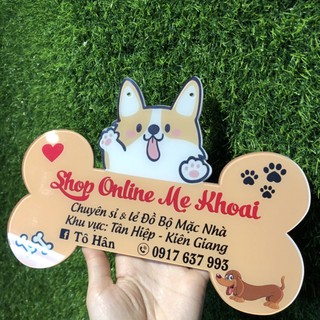 Bảng hiệu hình khúc xương_ bảng decor shop _ bảng hiệu xinh