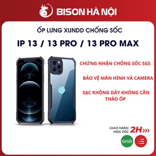 Ốp lưng XUNDD iPhone 13 / 13 Pro / Max, Mặt lưng trong, Viền TPU, Chống sốc