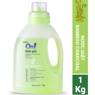 Nước Giặt On1 Hương Bamboo Charcoal 1Kg - Sạch Khuẩn Khử Mùi Kết Hợp Giặt Xả 2 Trong 1