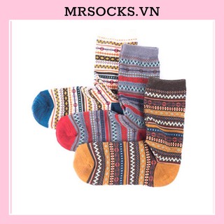 Vớ Tất Thổ Cẩm Vintage Cao Cấp Cổ Dài giữ ấm chân hàng loại 1 bao đổi trả dành cho cả nam và nữ