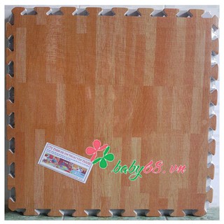 Thảm xốp lót sàn vân gỗ bộ 4 tấm - Chống thấm nước