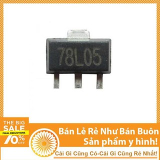 Linh Kiện IC Ổn Áp Nguồn 5V 78L05 0.1A SOT-89 Chân Dán