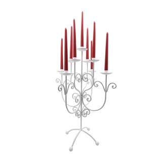 Chân nến 9 ngọn 42x42x55cm FtraMart EDL-TNN002 (Trắng)