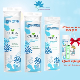 Bông Tẩy Trang Ceiba 100% Cotton Hữu Cơ Tự Phân Hủy Sinh Học Không Để Lại Sợi Ceiba Tree 80 Miếng [NHẬP KHẨU CHÍNH HÃNG]