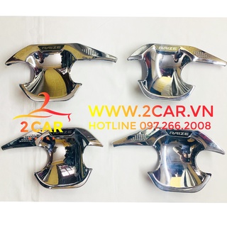 Ốp hõm cửa xe Toyota Raize 2021- 2022 mạ crom cao cấp- Giá 1 bộ