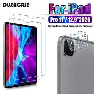 2 Set kính cường lực màn hình và camera/ Set 10 kính cường lực camera DLLENCASE A055 thích hợp cho iPad Pro11 12.9 2020