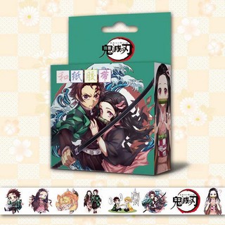 (không hộp) Băng dính KIMETSU NO YAIBA THANH GƯƠM DIỆT QUỶ băng dính anime chibi độc đáo quà tặng trang trí xinh xắn