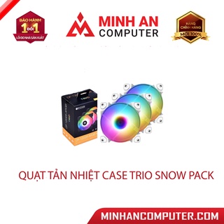 Quạt tản nhiệt case ID-COOLING Trio Snow Pack (Bộ 3 chiếc) (DF-12025-ARGB)