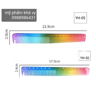 Lược cắt tóc bảy màu nam nữ 2 mẫu ngắn dài