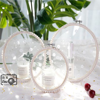 Khung ren đính hạt trang trí chụp ảnh, decor nhà cửa, cửa hàng