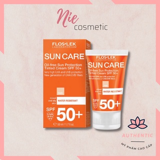 Kem chống nắng Floslek Laboratorium Sun Care Oil Free Sun Protection Tinted Cream SPF50+ 50ml