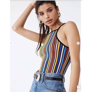 Áo croptop yếm sọc, hàng xuất xịn vnxk