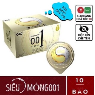 Bao cao su OLO [CHÍNH HÃNG 100%] 001 Lửa Băng, Kéo Dài Thời Gian Hộp 10 Cái - Làm cuộc vui nồng nàn từng giây phút.