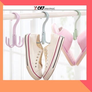 Móc nhựa treo đồ 4 chấu đa năng xoay 360 độ 88113 shop cr7 vĩnh phúc