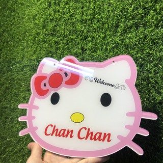 Bảng hiệu mica thiết kế theo yêu cầu - in thông tin shop của bạn