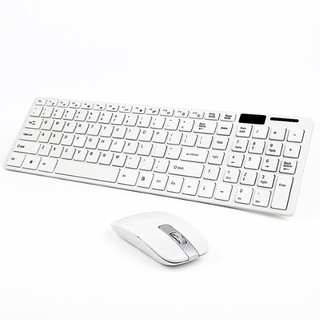 Bộ Bàn Phím Chuột Không Dây Cho Máy Tính, Laptop Ydl-G-06 Mini Ultra-Thin Usb 2.4G Wireless Keyboard +1600Dpi (Trắng)