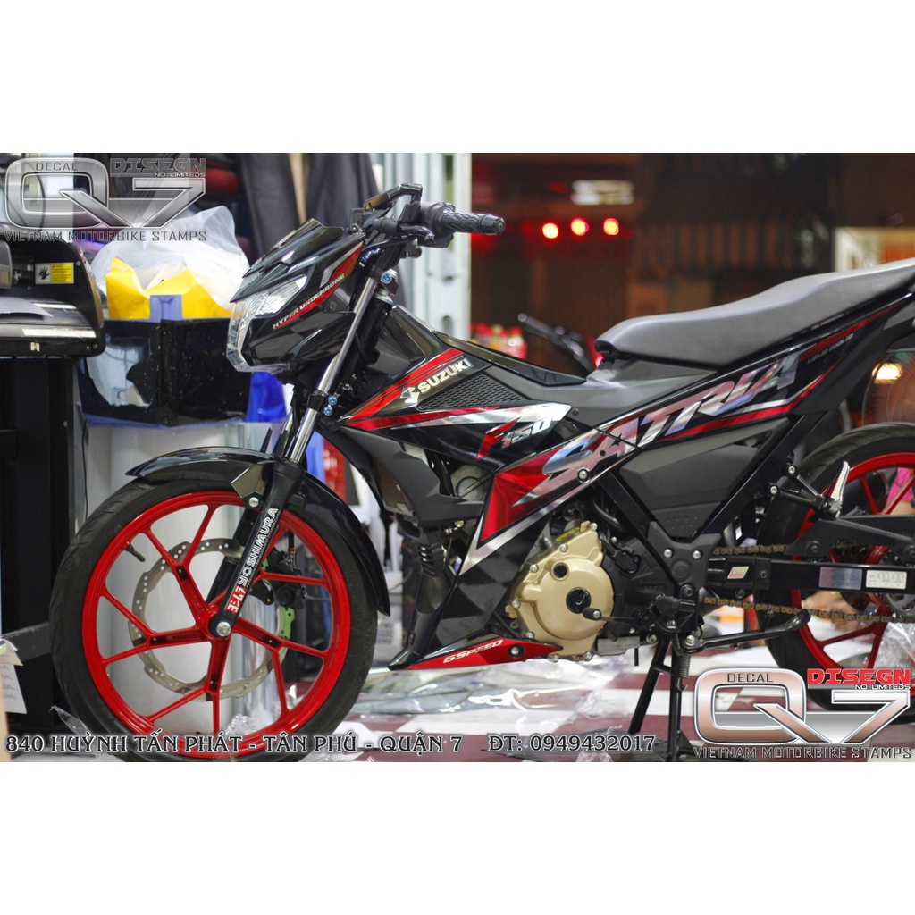 TEM RỜI CROM RAIDER FI ĐỎ ĐEN