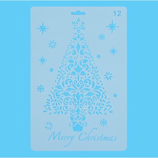 Thước Vẽ Hoạ Tiết Thủ Công Merry Christmas - Mẫu 12