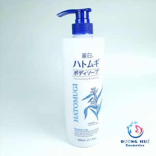 Sữa tắm dưỡng ẩm trắng da Ý Dĩ Hatomugi Naturie 800ml ( Chính hãng)