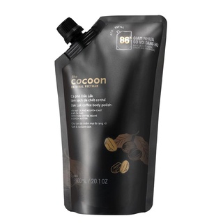 Túi Refill Tẩy Tế Bào Chết Toàn Thân Cocoon Sạch Da 600ml Dak Lak Coffee Body Polish