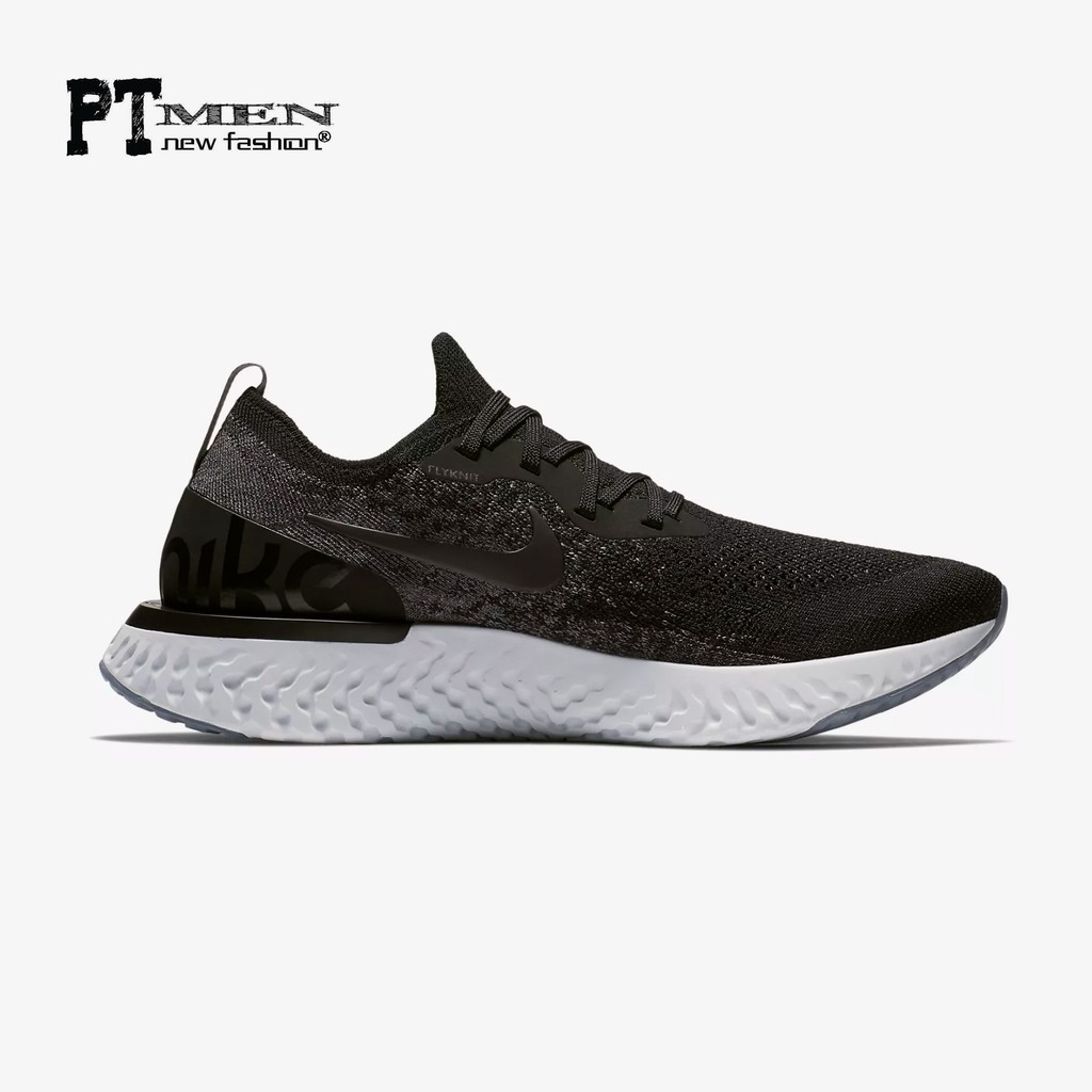 Giày Sneaker Epic React Flyknit Đen bạc