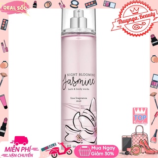 [𝐵𝒪𝒟𝒴 𝑀𝐼𝒮𝒯] Xịt thơm body mist Bath And Body Works Night Blooming Jasmine 10ML #тнυynga.вeaυтyѕнop