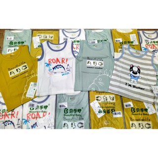 [Hàng QC] Áo ba lỗ 100% cotton bé 6-17Kg