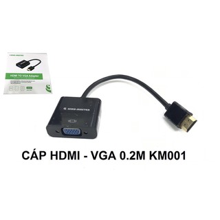 CÁP CHUYỂN ĐỔI TỪ MÁY TÍNH. CPU HDMI SANG MÀN HÌNH VGA KINGMASTER KM 001 - CÁP ĐI 1 CHIỀU