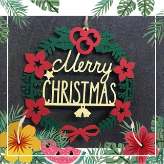 Vòng gỗ decor trang trí Noel Siêu dễ thương