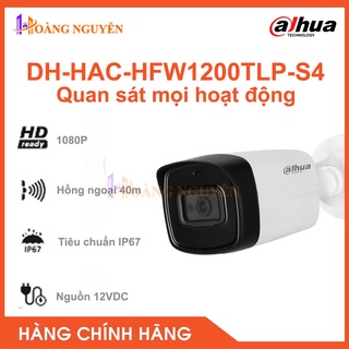 [NHÀ PHÂN PHỐI] Camera Dahua 2.0MP DH-HAC-HFW1200TLP-S4 - Hồng Ngoại 40m - Hàng Chính Hãng