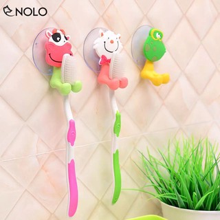 Combo 2 Dụng Cụ Kẹp Giữ Phích Cắm, Bàn Chải, Vật Dụng Hít Tường Hình Thú Ngộ Nghĩnh