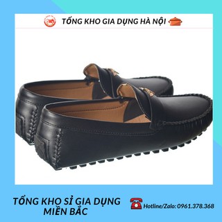 giày lười nam da bóng mác hình cánh chim-GDDB5
