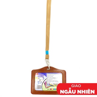 Bảng Tên Ngang Da Dây Lụa - Màu Nâu (Mẫu Màu Giao Ngẫu Nhiên)