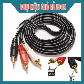 Dây AV Kết Nối Âm Thanh 1 ra 2 - 1 ra 3 kết nối với âm ly hoặc loa