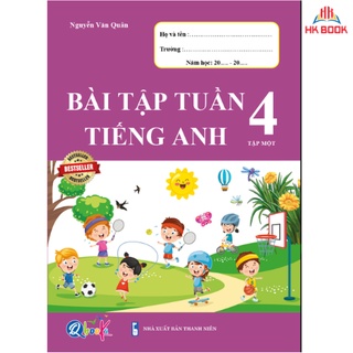 Sách - Bài Tập Tuần Tiếng Anh 4 - Tập 1 (1 cuốn)