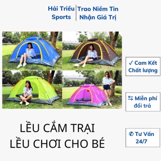 Lều cắm trại 1 cửa tự bung cho 1-2 người lớn, Lều cho bé chơi Hải Triều Sports