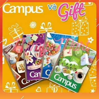 Vở kẻ ngang campus 120 trang gift (Lốc 10 quyển)