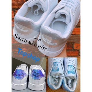 (Freeship)Giày thể thao SMITH 7 màu/bạc/blue bayby